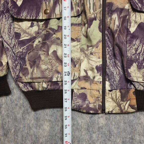 Cabela's Mens Jacket XL Microdenier Soft Nylon Bomber Break Up Camoflage Zip - Picture 12 of 13